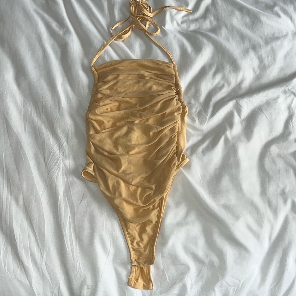Vrg Girl Halter open back bodysuit!